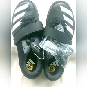 Adidas Black And White Jumpstar Track & Field. Men's Size 8.